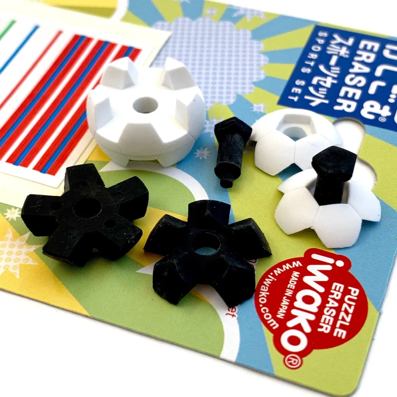 38329 IWAKO SPORTS ERASER CARD-10 CARDS