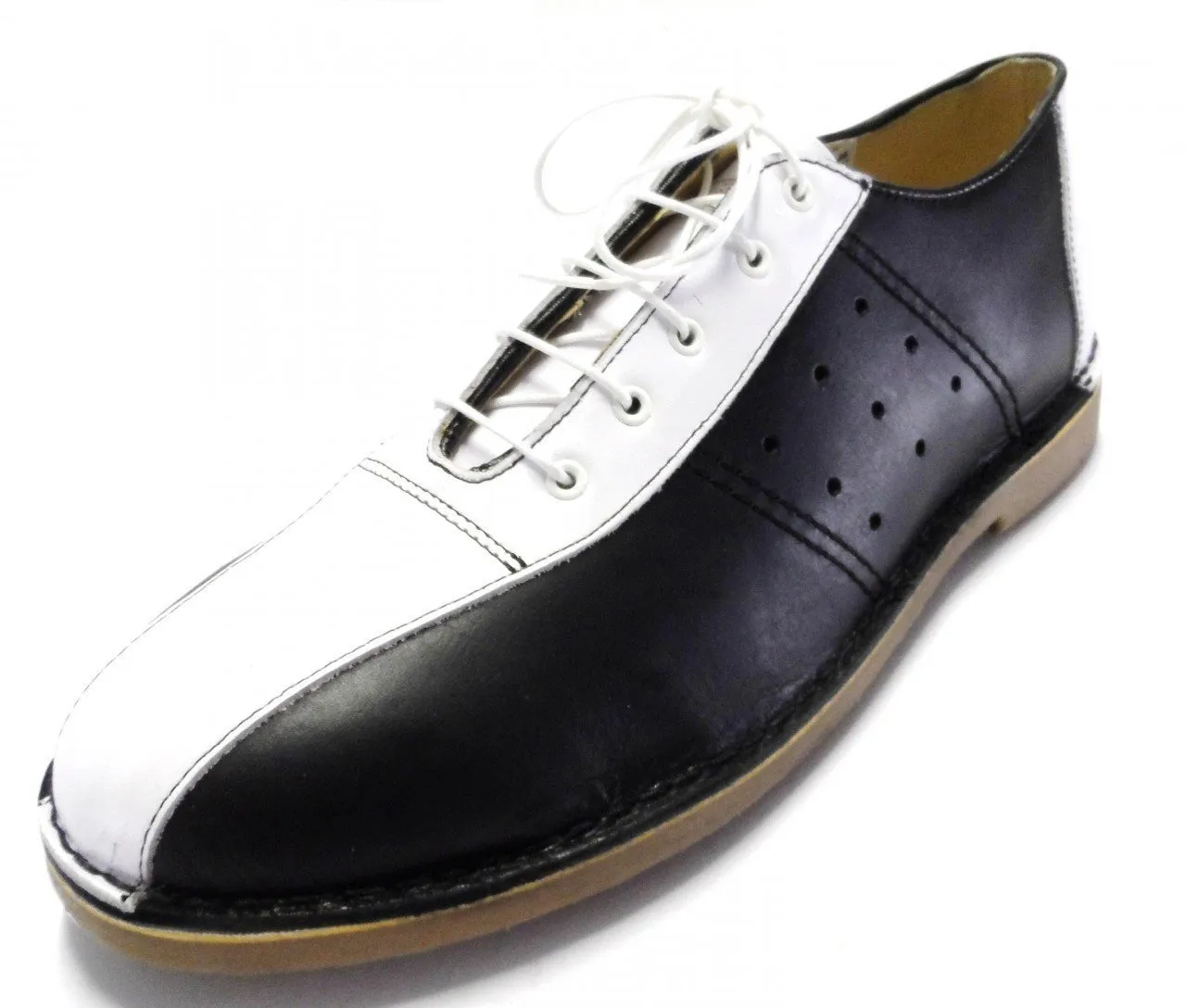 Ikon Original Marriott Leather Bowling Shoes in Black/White