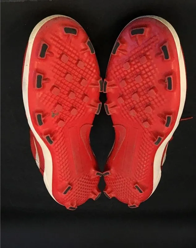 Nike Men's Red Baseball Cleats - Size 8