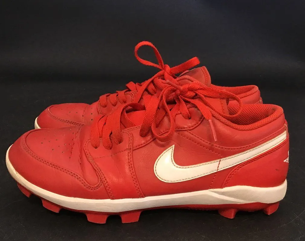 Nike Men's Red Baseball Cleats - Size 8