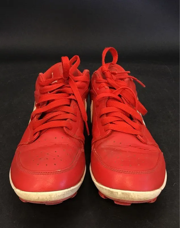 Nike Men's Red Baseball Cleats - Size 8