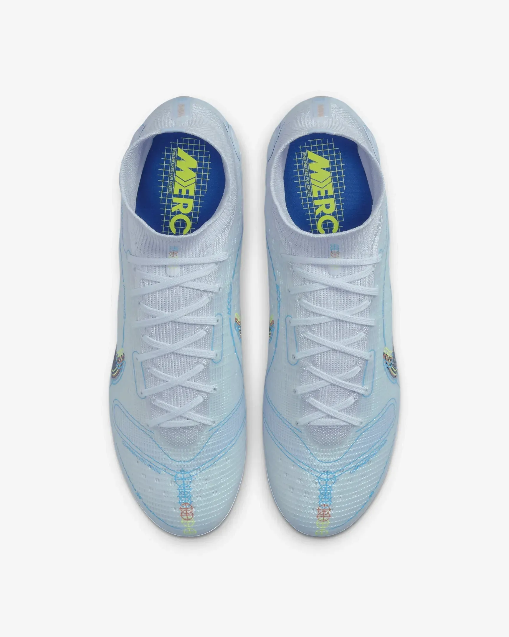 Nike Superfly 8 Elite FG - Grey-Blue