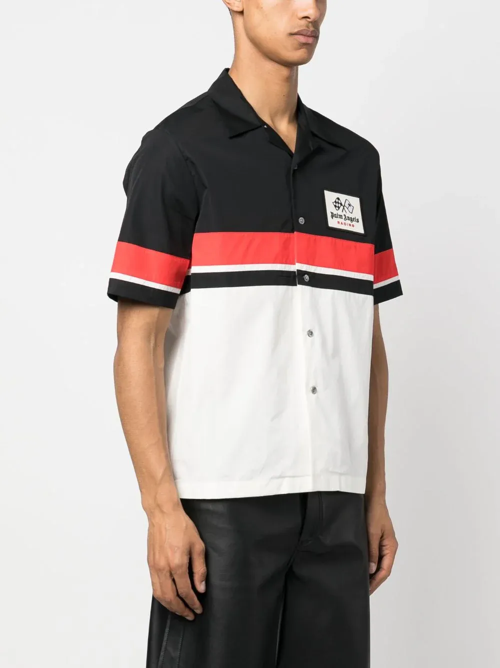 Palm Angels X Moneygram Haas F1 Team Racing Bowling Shirt