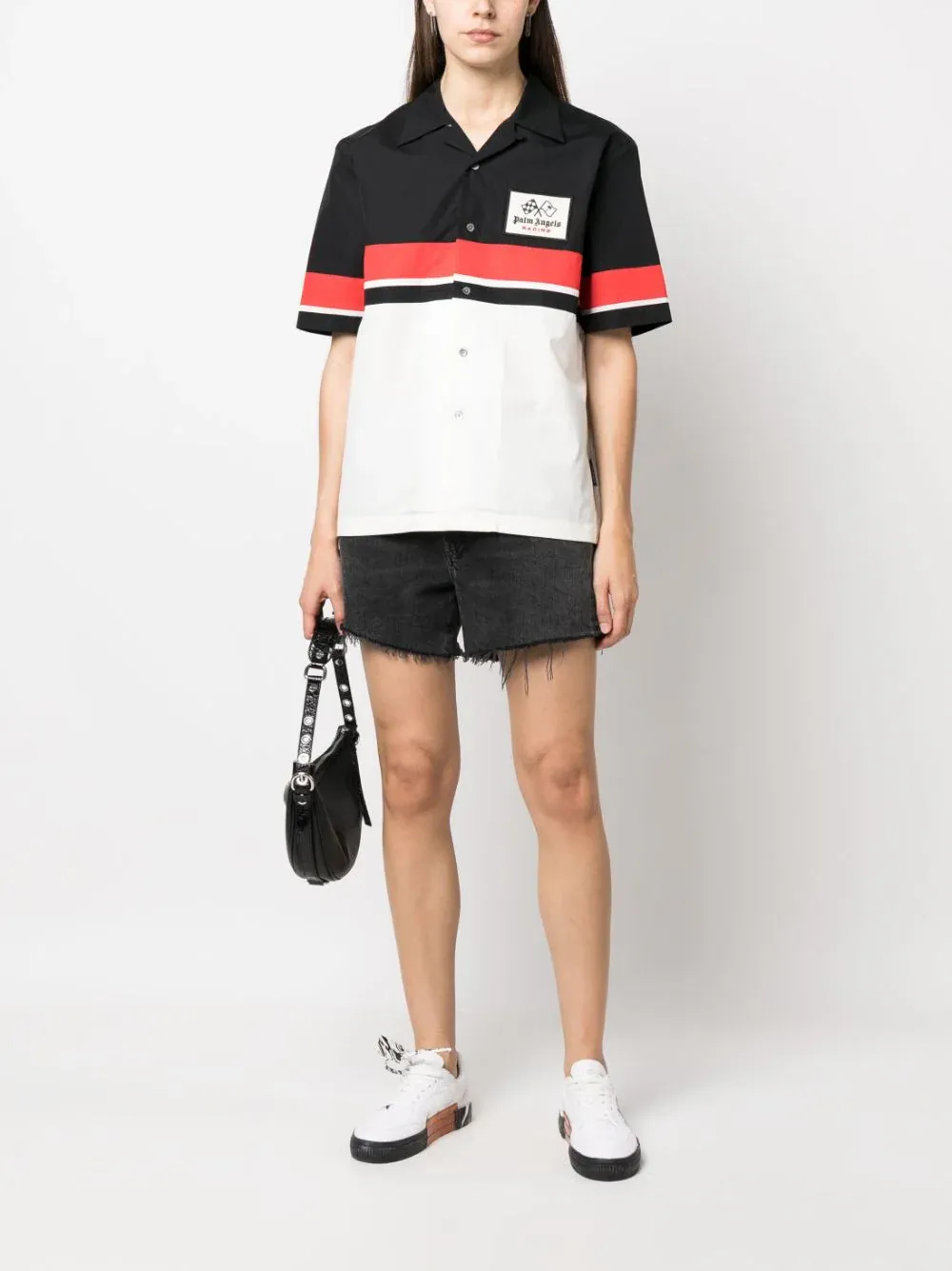 Palm Angels X Moneygram Haas F1 Team Racing Bowling Shirt
