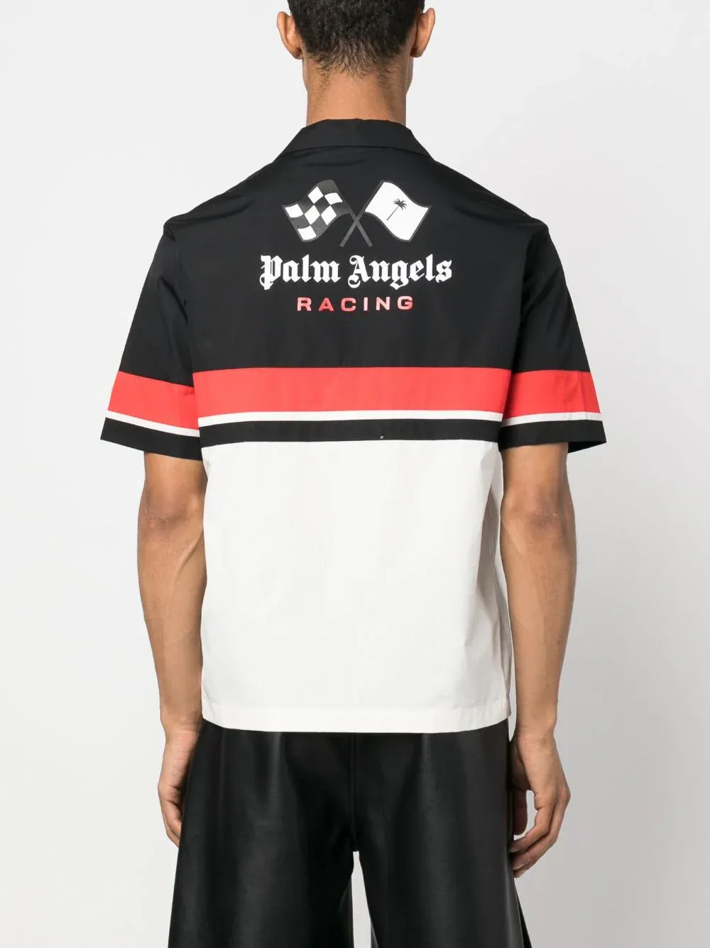 Palm Angels X Moneygram Haas F1 Team Racing Bowling Shirt