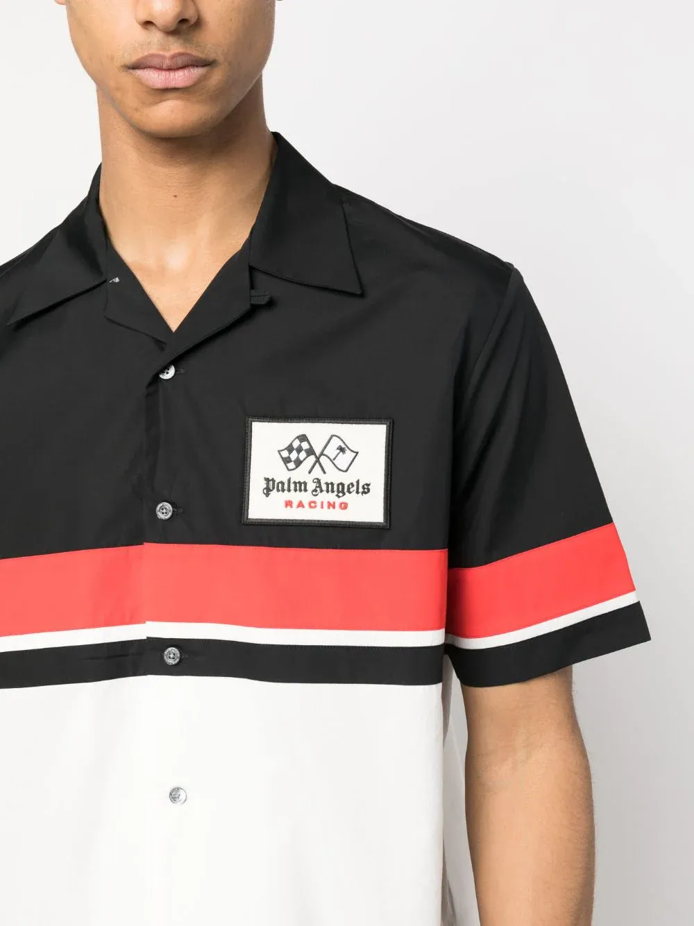 Palm Angels X Moneygram Haas F1 Team Racing Bowling Shirt