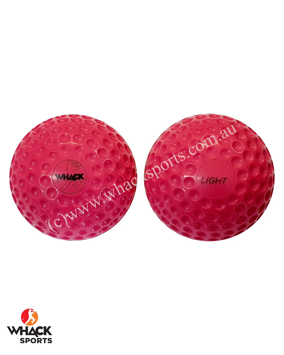 Whack Bowling Machine Ball - Smaller Dimples - High Bounce Regular Weight - Pink/Yellow